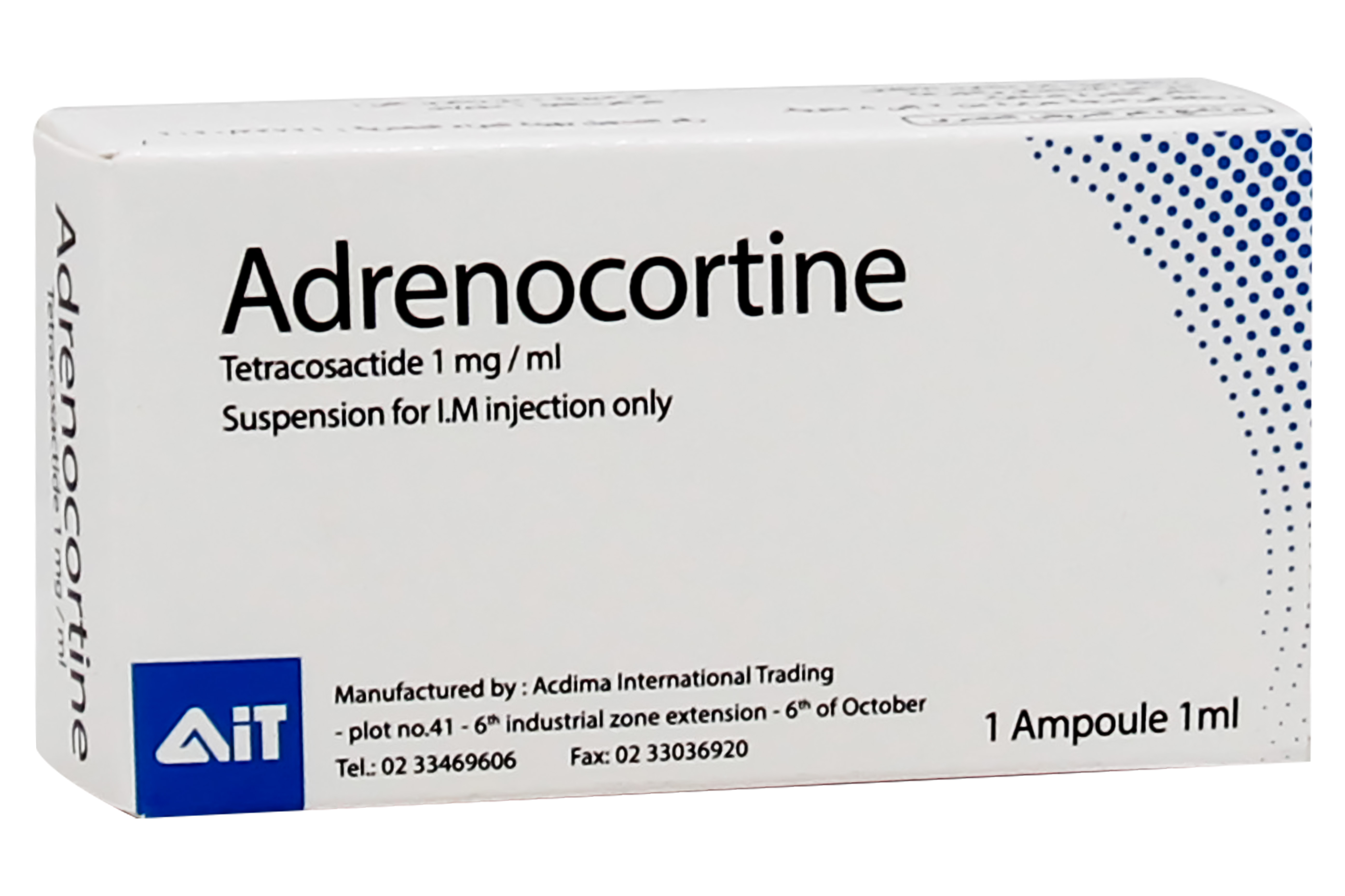 Adrenocortine Im 1Mg / Ml 1 Amp. أدرينوكورتين إم 1 Adrenocortine Im 1Mg / Ml 1 Amp. أدرينوكورتين إم 1