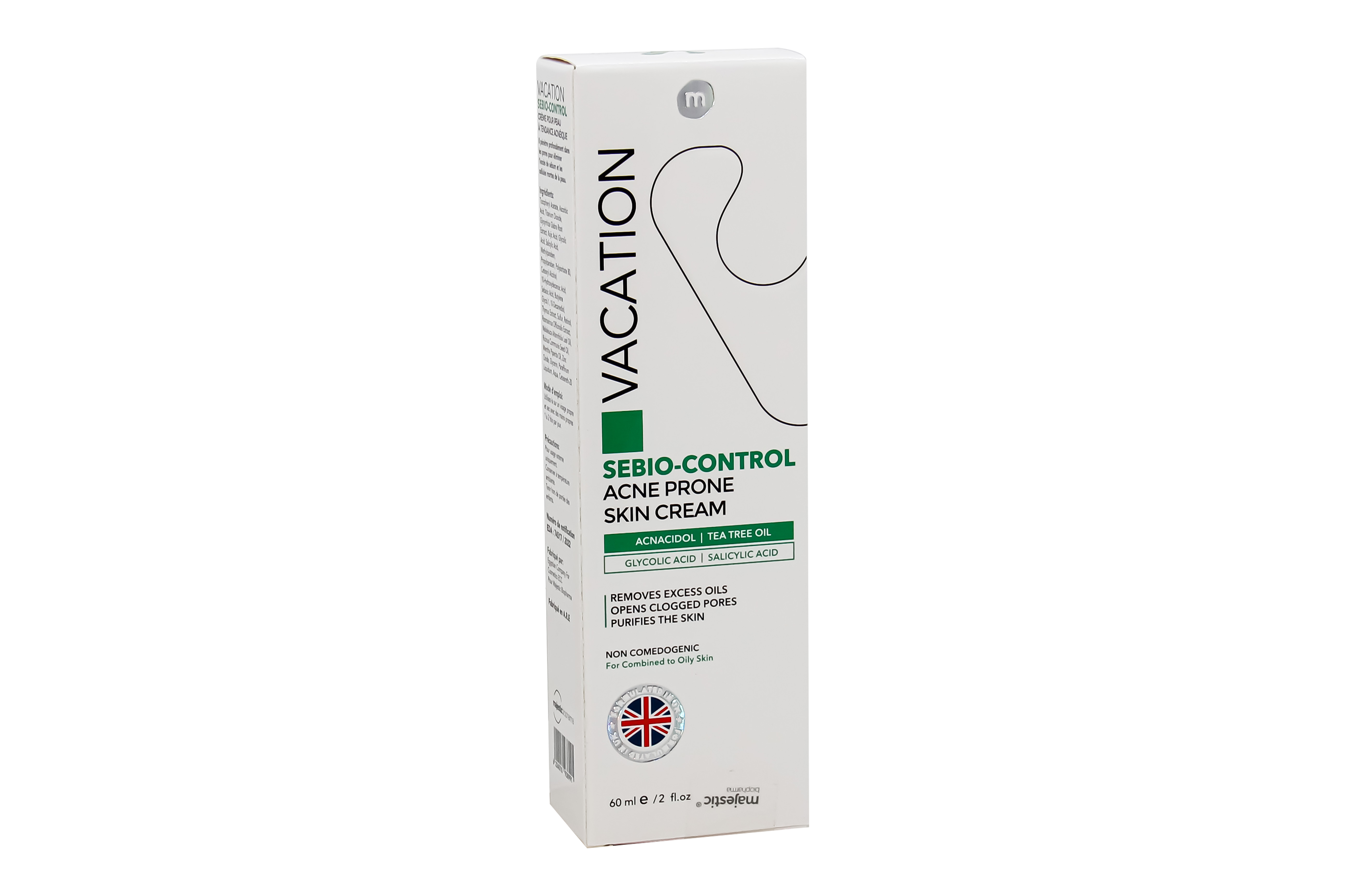 Vacation Sebio-Control Acne Prone Skin Cream 60GM