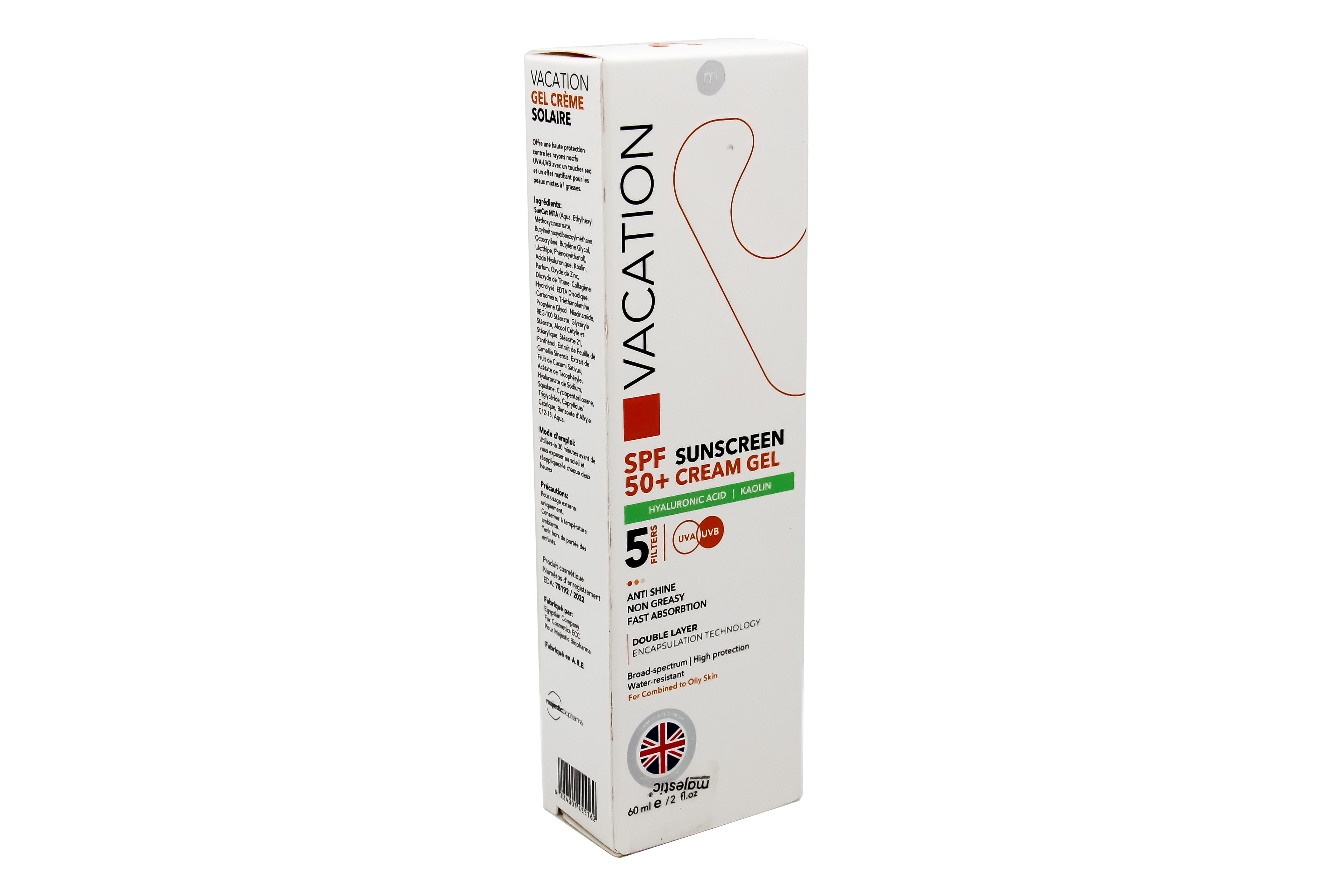 Vacation Sunscreen Spf 50+ Cream Gel 60 ML
