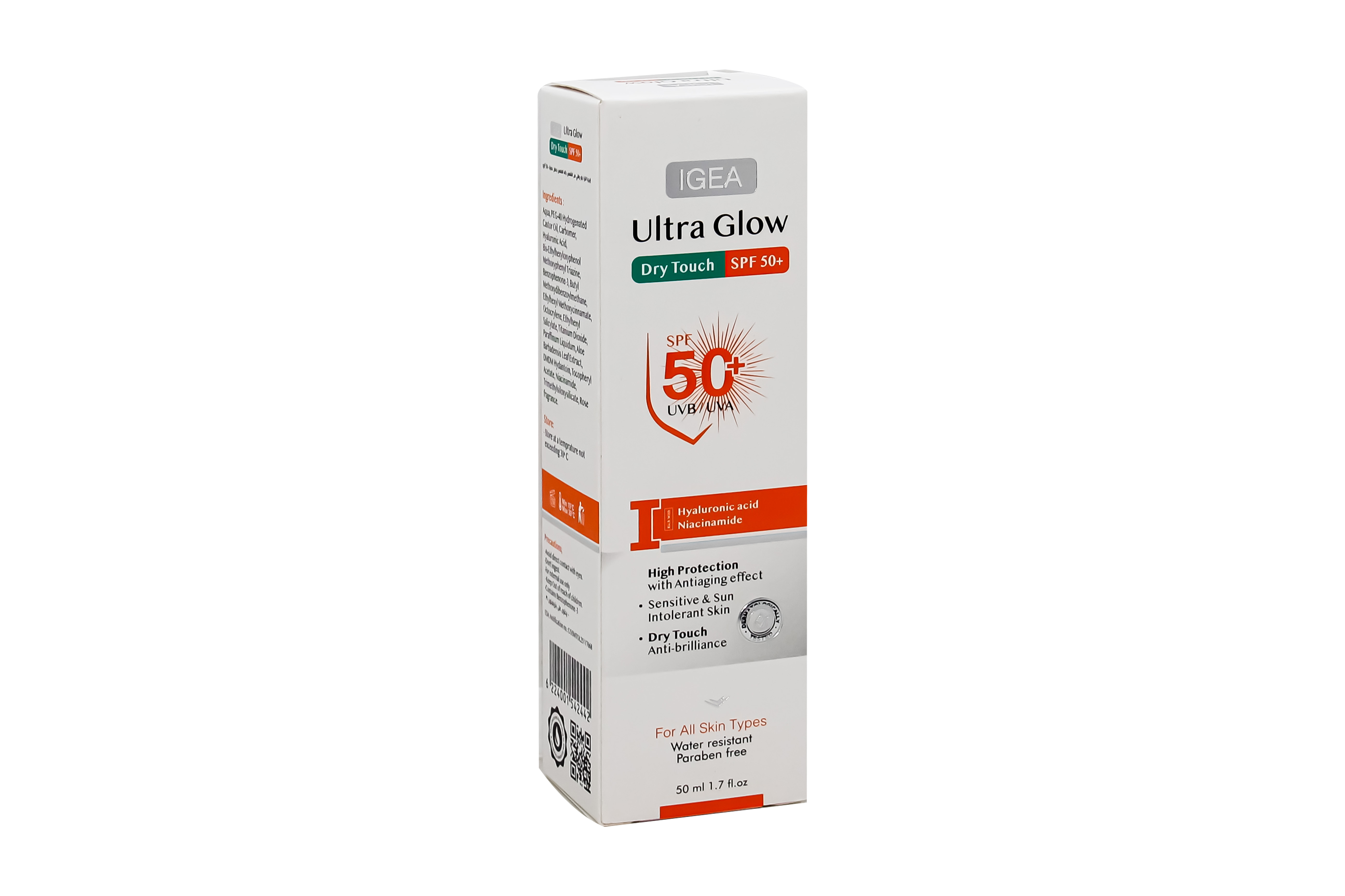 Igea Ultra Glow Dry Touch Spf 50+ Gel Cream 50 Ml