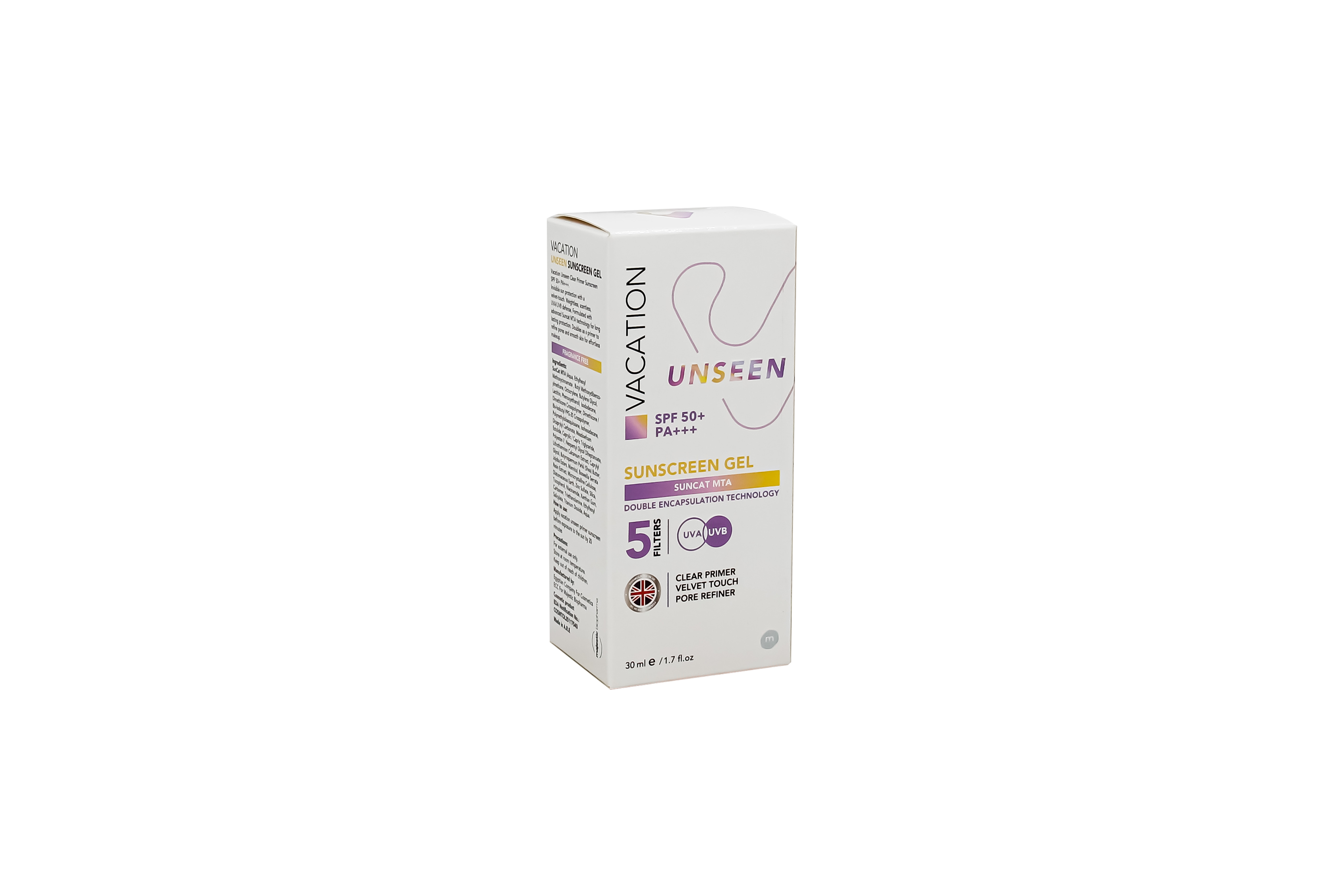 Vacation Unseen Sunscreen Spf 50+++ Gel 30 Ml